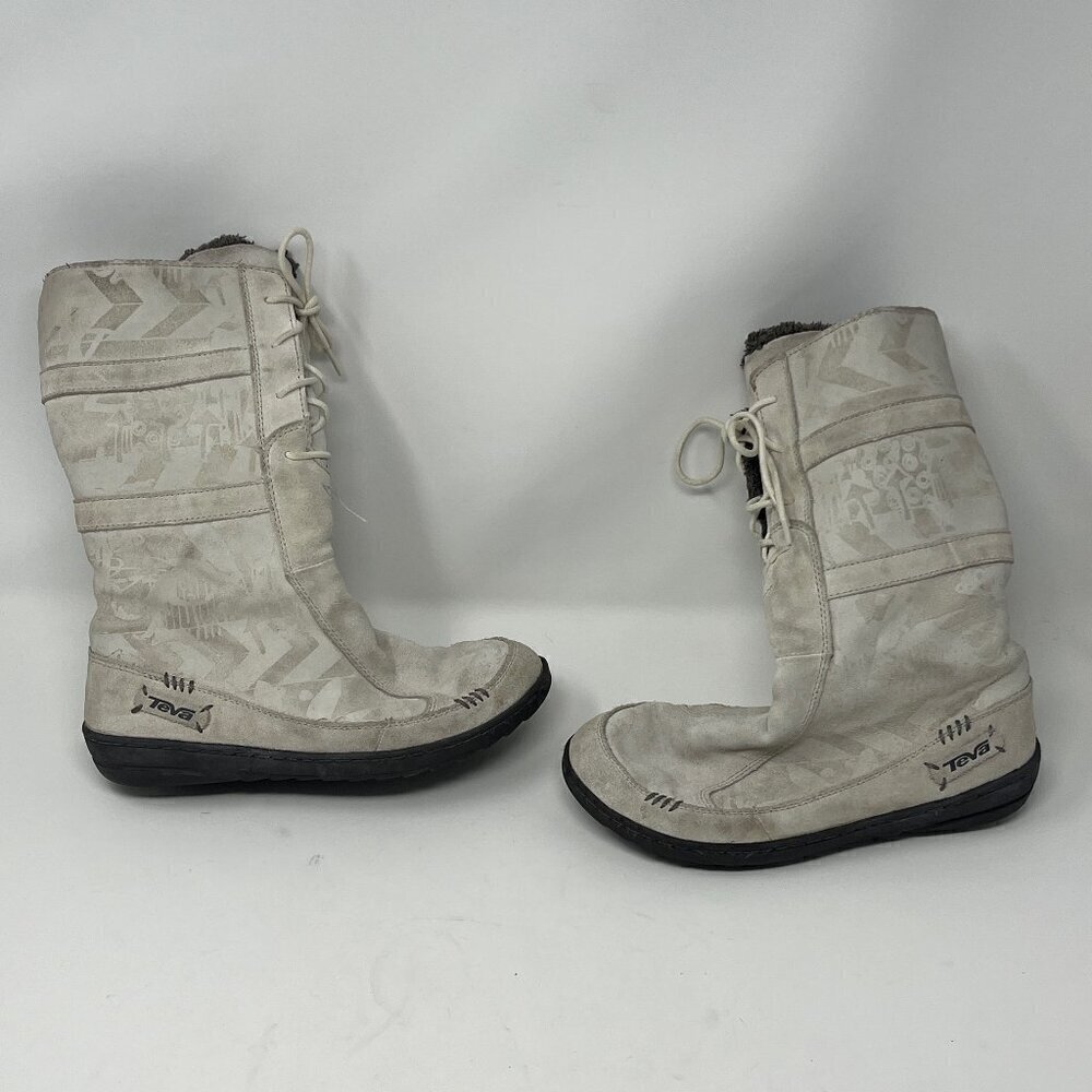 Teva 'Kiru' winter tall boots women white 5